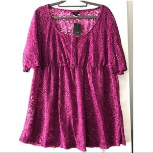 Torrid sheer lace tunic